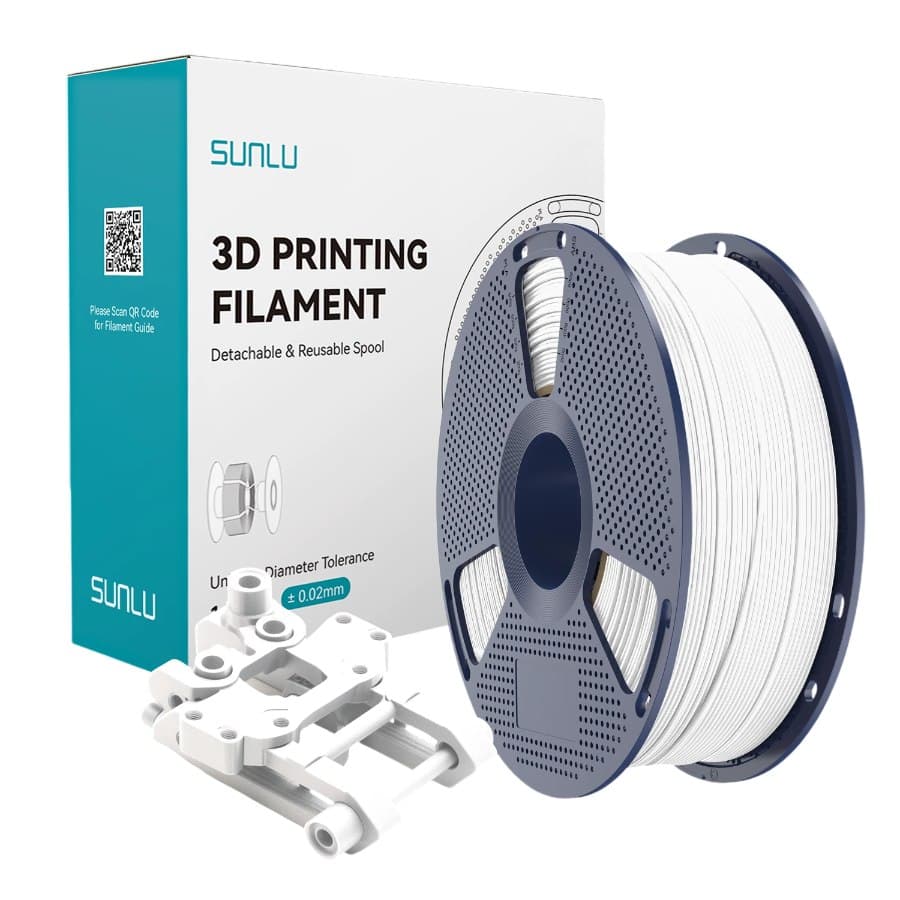 SUNLU ABS White 1 кг 1.75 мм — котушка філаменту