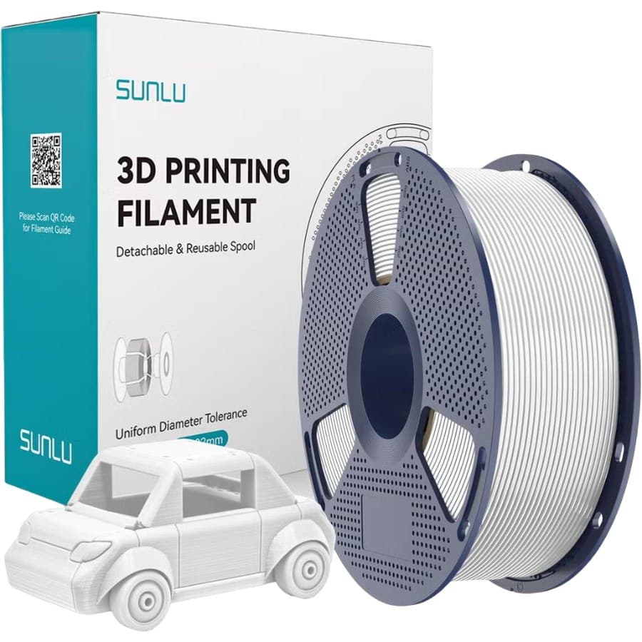 SUNLU PETG White 1 кг 1.75 мм — котушка філаменту