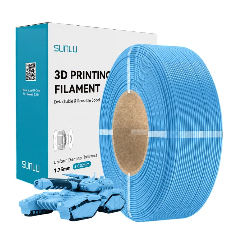 SUNLU PLA Sky Blue Refill 1 кг 1.75 мм — котушка філаменту