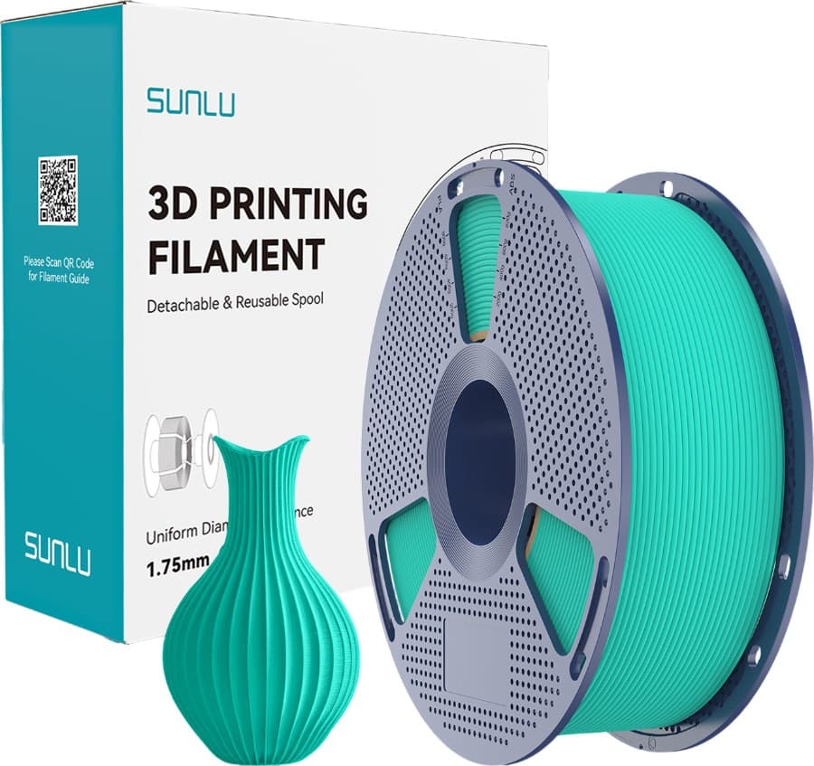 SUNLU PLA Mint Green 1 кг 1.75 мм — котушка філаменту