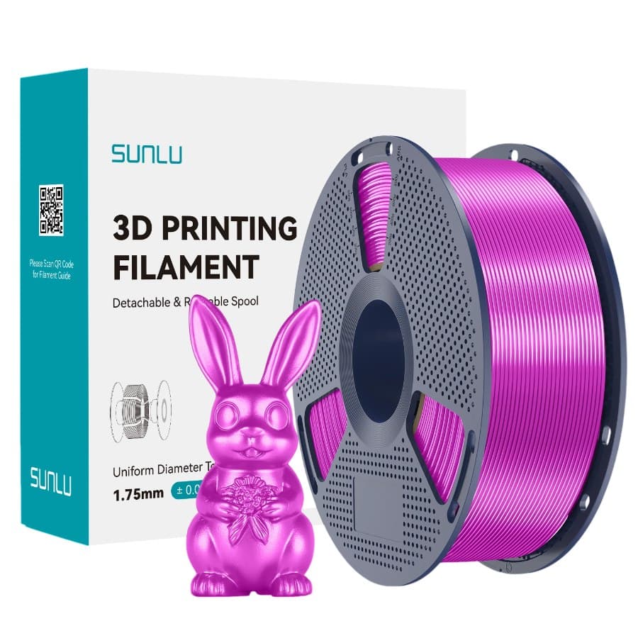 SUNLU Silk PLA+ Purple 1 кг 1.75 мм — котушка філаменту
