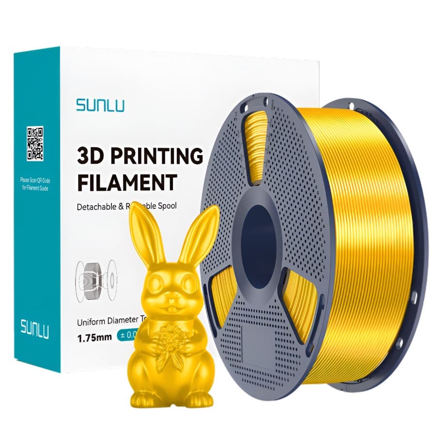 SUNLU Silk PLA+ Light Gold 1 кг 1.75 мм — котушка філаменту
