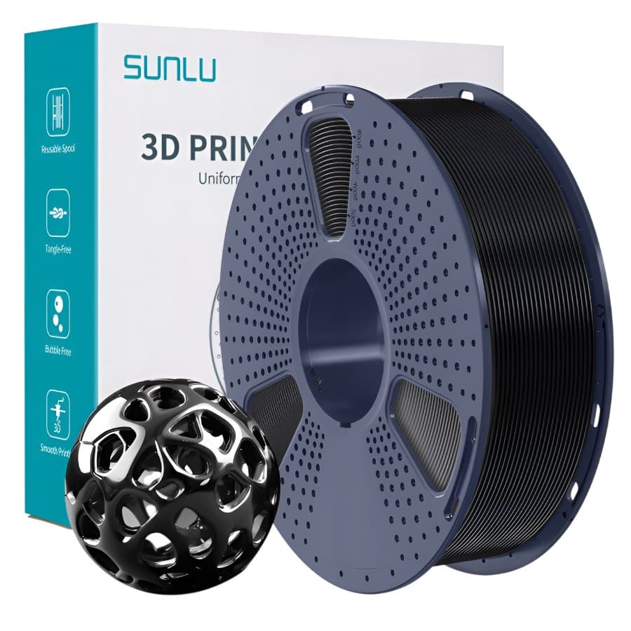 SUNLU TPU 95A Black 1 кг 1.75 мм — котушка філаменту